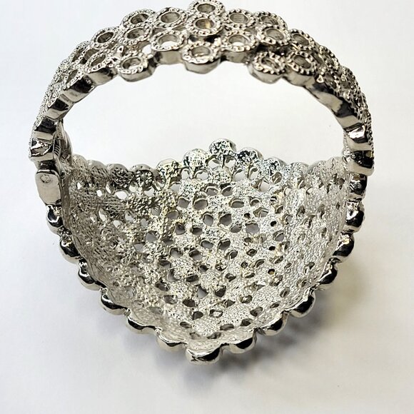 Dazzling Silver Cuff Bracelet Bangle - Picture 4 of 16